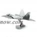 Fascinations MetalEarth 3D Laser Cut Model - F-22 Raptor Multi-Colored   